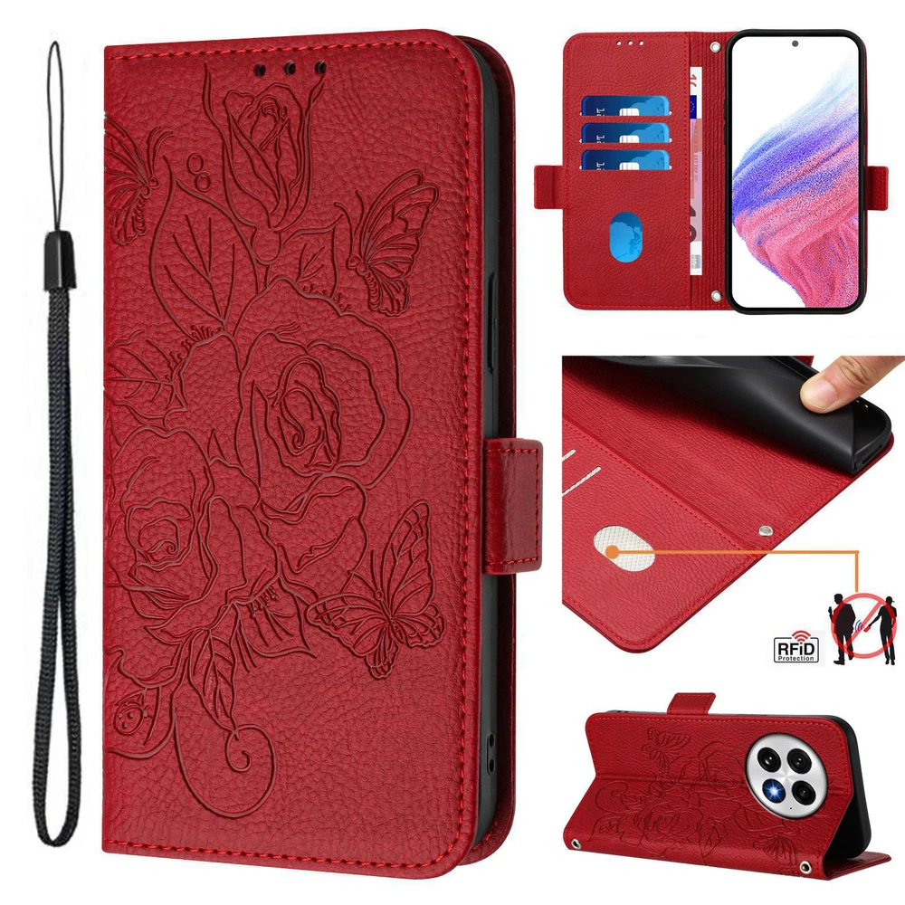 Magnetic Leather Wallet Phone Case for OnePlus 13 13R Nord 2 3 4 CE4 Lite
