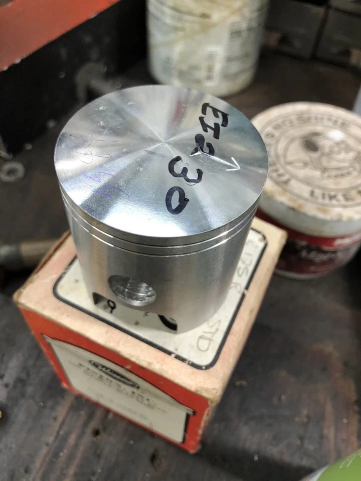 Honda Cr125r 1980 Elsinore Std Bore Weisco pistón y anillos kit CR 125 Foto 3 de 4