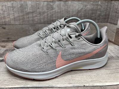 Nike Zoom Pegasus 36 Mesh Canvas Running Shoes Aq2210-200 Women Sz 9.5 Preowned
