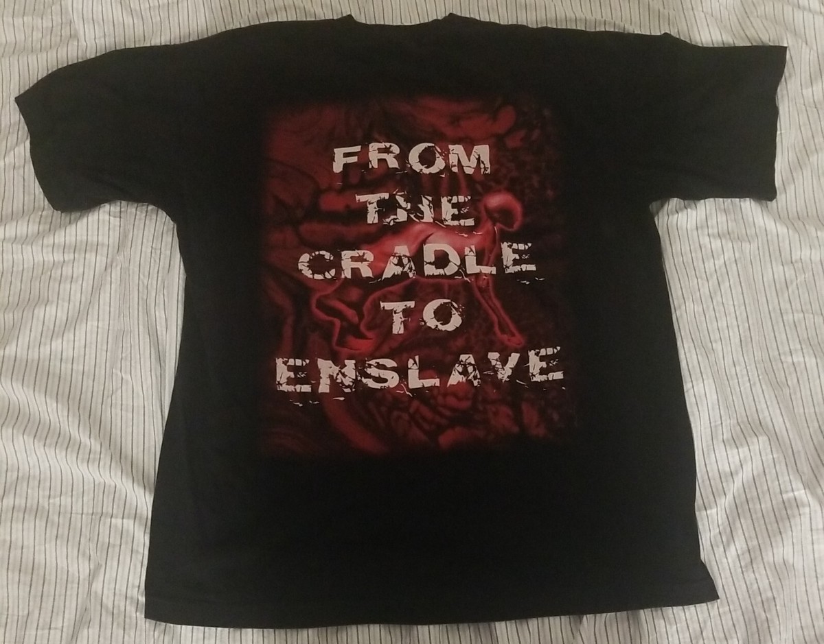 トップス cradle of filth 1999 vintage band tshirt CRADLE OF FILTH 1999 T-shirt Vintage / Canvas for A Lick of Pain