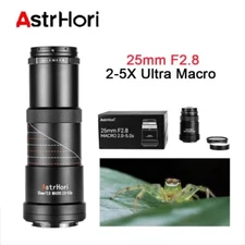 AstrHori 25mm F2.8 2-5X Macro Full Frame Lens for Sony E Mount cameras