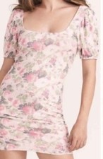 26 LoveShackFancy NWT  Dalary Floral Scoop Neck Puffed Sleeve Dress S $295
