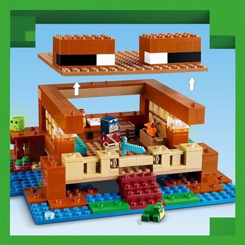LEGO Minecraft The Frog House Toy Block Children 21256 Blocks New 