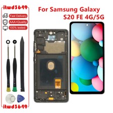 LCD Display Touch Screen Digitizer Frame For Samsung Galaxy S20 FE 5G 4G OLED A 