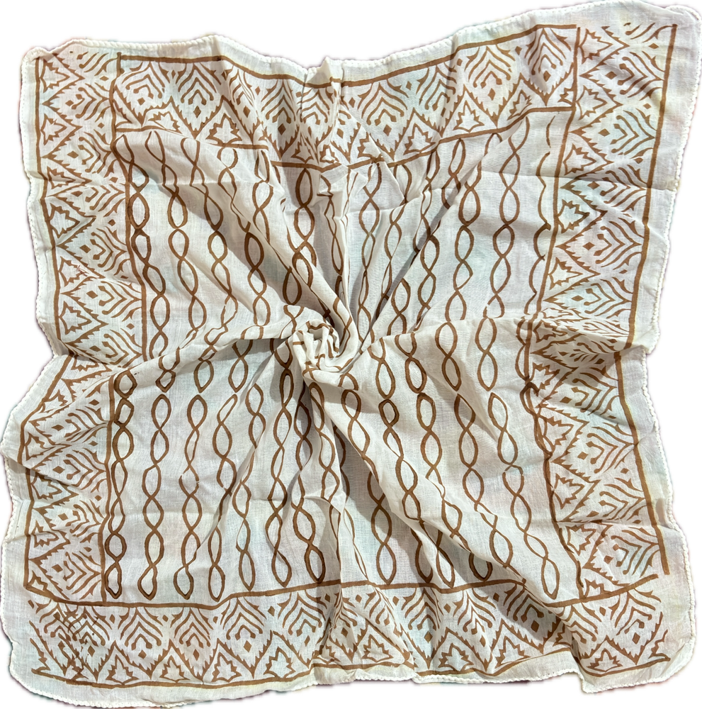 Bandana Block print  Scarf Women's Bandana bandana vintage bandana for men