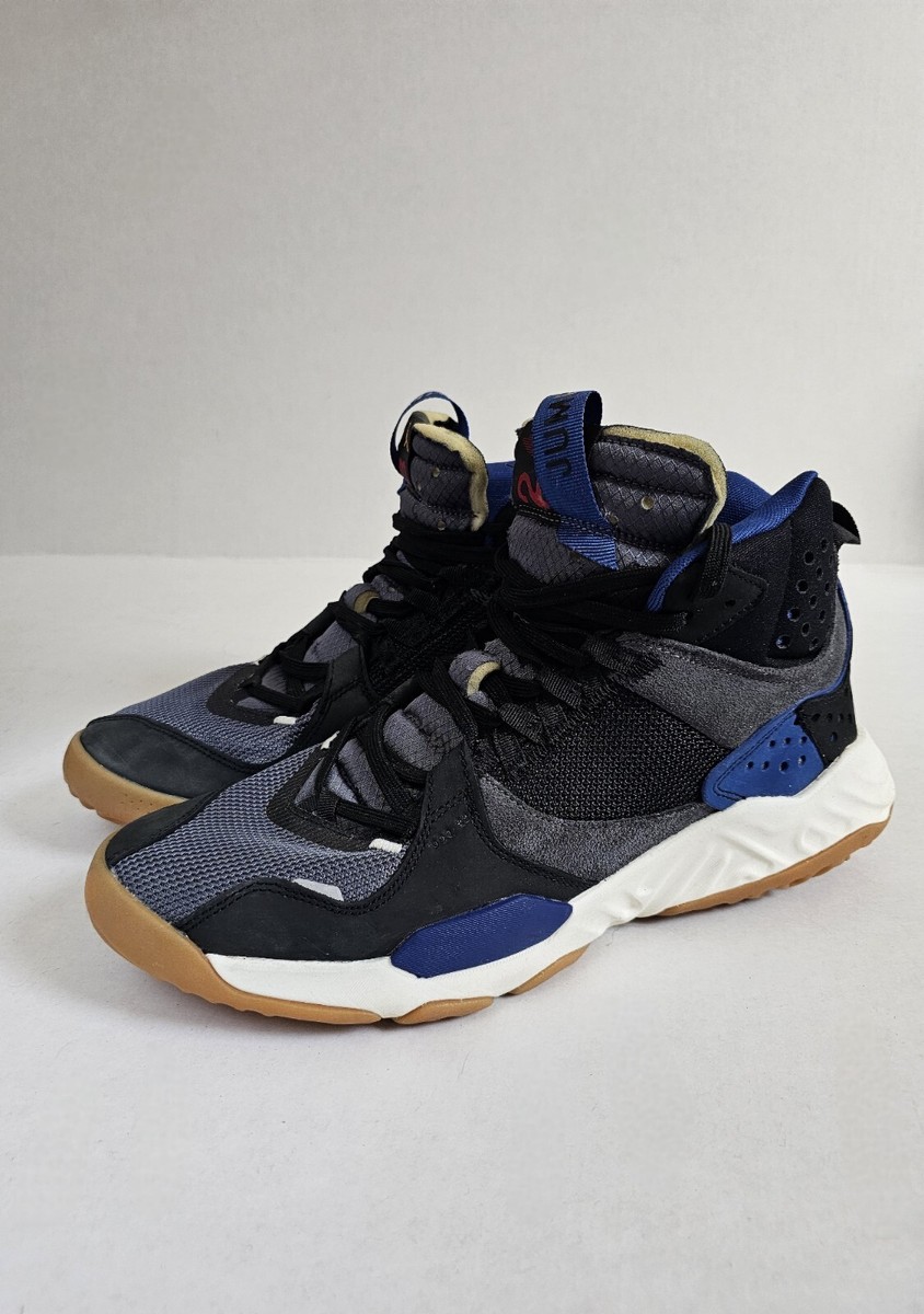 Nike Air Jordan Mens DC2130-006 Athletic Shoes ‎ 11 Nike Air Jordan Delta Mid Storm Blue Black Red Grey DC2130  main image 3