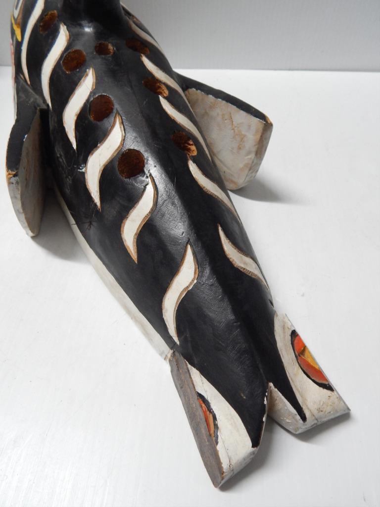 VINTAGE NW COAST INDIAN SLAHAL ORCA KILLER WHALE DSGN GAMBLING
