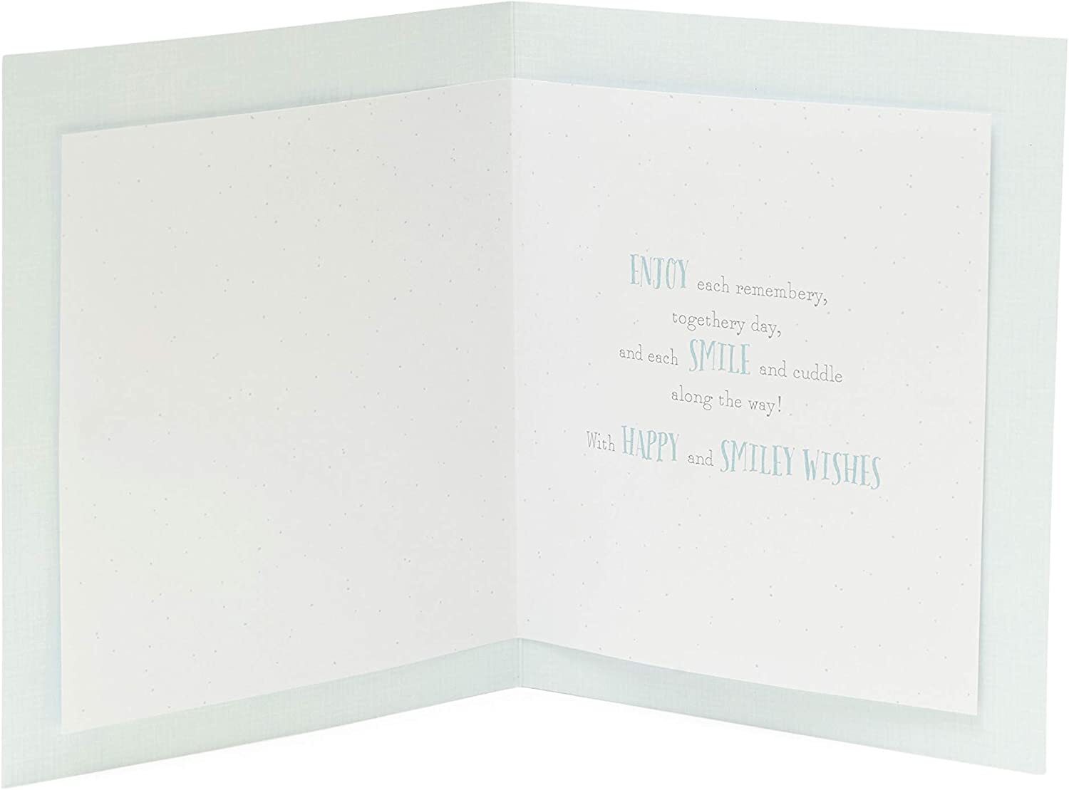 Winnie the Pooh and Piglet Design with Cute Words Verse Baby Boy Card