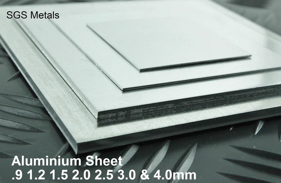 SGSMETALS ALUMINIUM SHEET Metal Plate Guillotine Cut - 25 off the shelf sizes