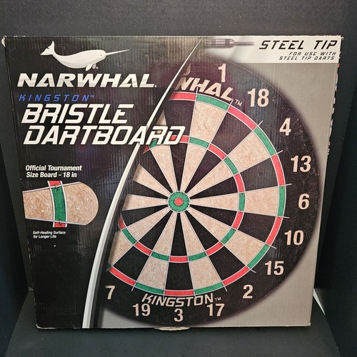 Dardos Narwhal Kingston Tamaño Oficial Cerdas con 6 Dardos Punta de Acero