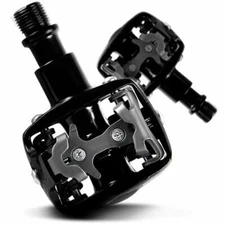 MOUNTAIN BIKE PEDALS Cleats SPD MTB Compatible Wpd-823 Aluminum Black WELLGO