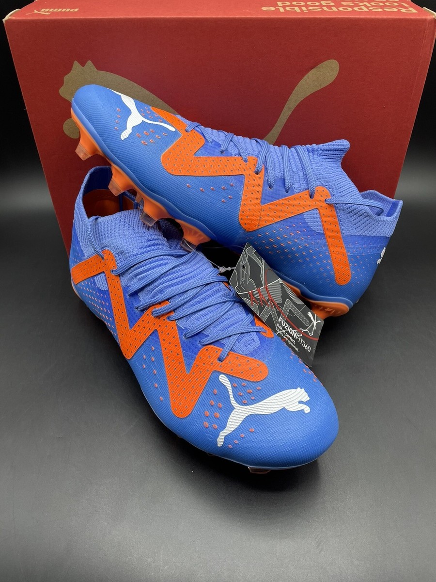 New Puma Future Match FG AG Womens Size 6 Blue Orange Soccer