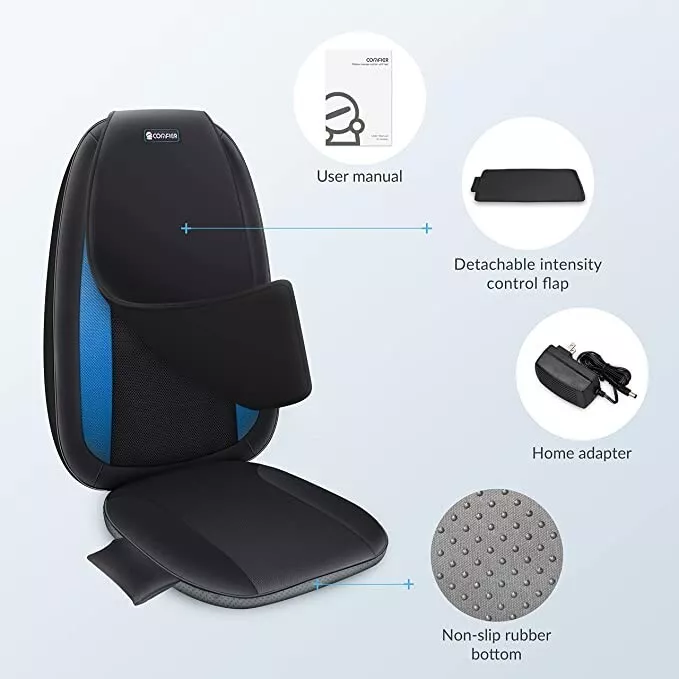 Comfier Vibration Back Massage Cushion with Heat,Massage Pad for Home