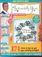 Sentimentally Yours Magazine Kit Phill Martin Die Embossing Folder Stamps
