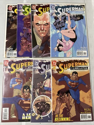 Superman Birthright #1 2 3 4 5 6 7 Run Lot Set DC Comics 2003 1st Print VF/NM