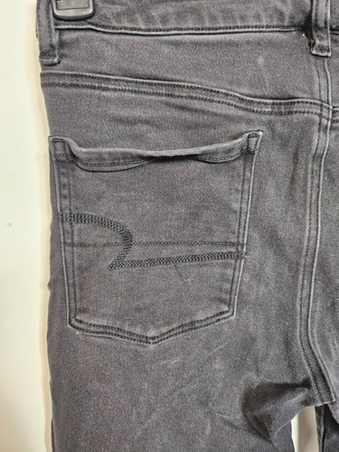 American Eagle Jeans Women's 28in Waist Black Super Stretch Hi-Rise Jegging Crop - Picture 9 of 21