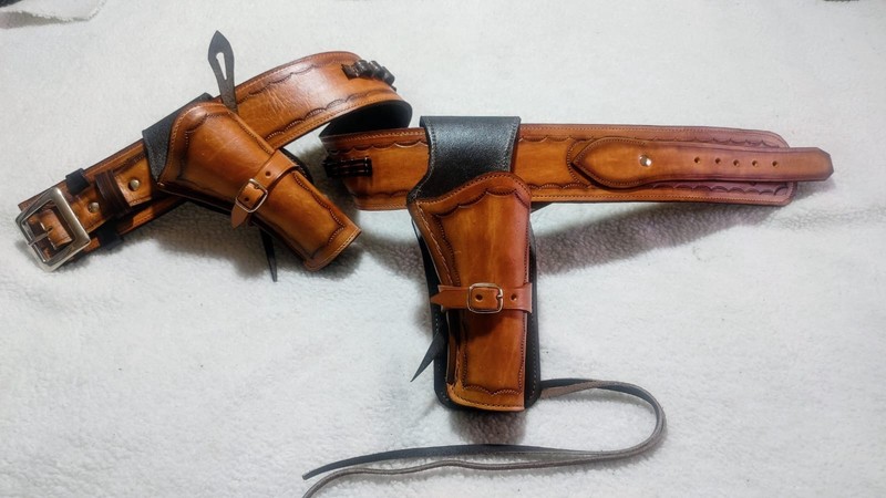 Double Holster Cross Draw Color Tan Dark Brown  Black To You Like Color
