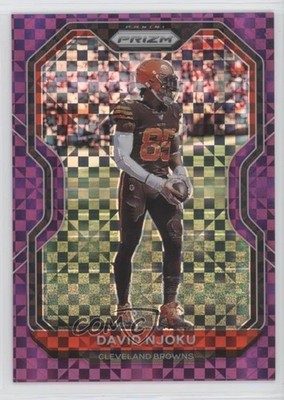 2020 Panini Prizm Purple Power Prizm 4/49 David Njoku #61 fv8