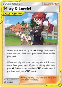 Misty & Lorelei 199/236 Reverse Holo Cosmic Eclipse