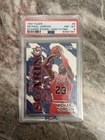 1997 Fleer Michael Jordan High Flying Soaring Stars card# 9 graded PSA 8 NM-MT