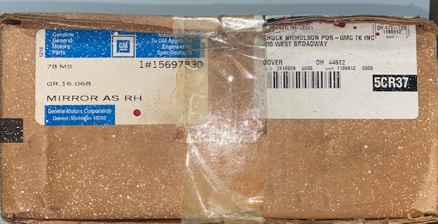 1988-2000 GENUINE GM PASSENGER SIDE MIRROR, NEW OEM PART, P/N 15697330 - Image 4 of 4