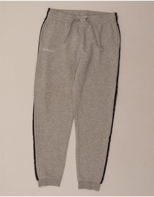 KAPPA Womens Graphic Tracksuit Trousers Joggers UK 18 XL Grey Colourblock FY13