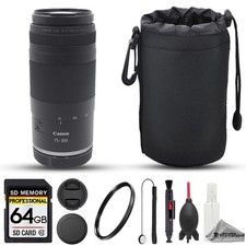 Canon RF 75-300mm f/4-5.6 Lens - 8pc 64GB Memory Bundle