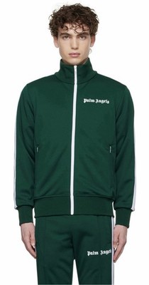 Palm Angels SS23 Classic Track Jacket 'Green White' XXL 100% Authentic Brand New
