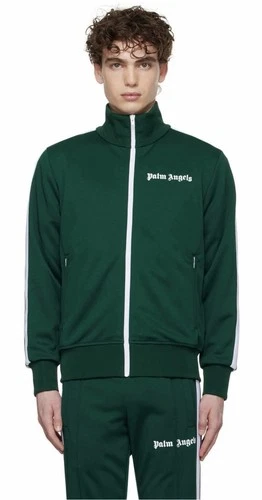 Palm Angels SS23 Classic Track Jacket 'Green White' XXL 100% Authentic Brand New - product listing photo