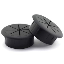 HJGarden 2PCS 2Inch 50mm Desk Cord Grommets Wire Cable Hole Cover for Black
