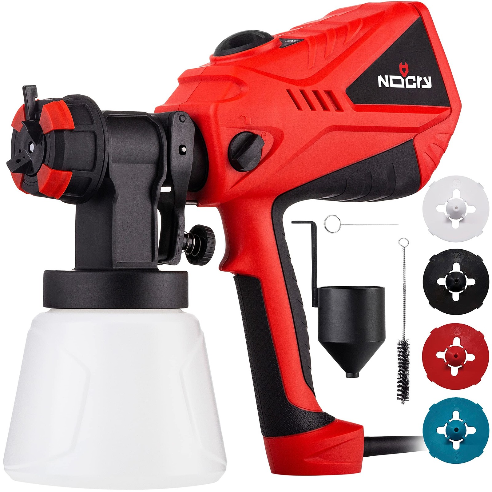 NOCRY Electric Paint Sprayer - Black/Red