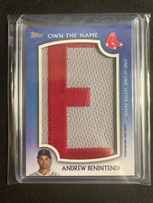 Andrew Benintendi 2019 Topps Update Own the Name 1/1 Game Used Relic Patch Card
