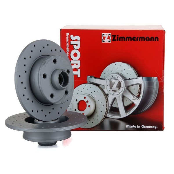 Zimmermann Sport Bremsscheiben FüR VW Golf 3 Passat Vento 2.0 GTI 2.8VR6 Hinten-image