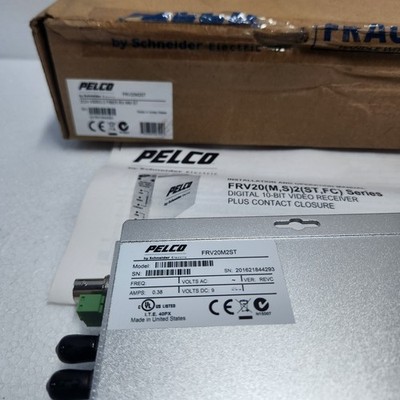 Pelco FRV20M2ST 2 Kanal Glasfaser Empfänger mit ST Stecker, Multimode