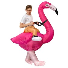 Inflatable Flamingo Costume Adult Fancy Dress Outfit – One Size