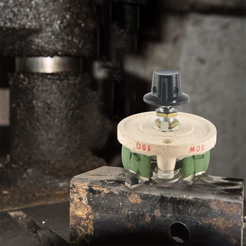 50W 10 Ohm Keramik Potentiometer Variable Taper Poti Widerstand Rheostat R2R59145 - Bild 3 von 4