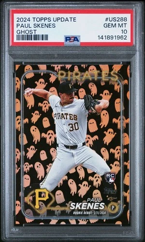 2024 Topps Update Series - Rookie Debut Paul Skenes #US288 Ghost Foil RC PSA 10