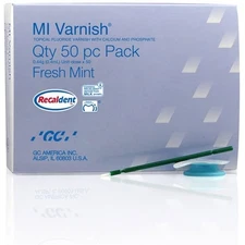 GC MI Varnish Fresh Mint 50 Unit-Doses (0.44g / 0.4ml each) & 50 Applicators