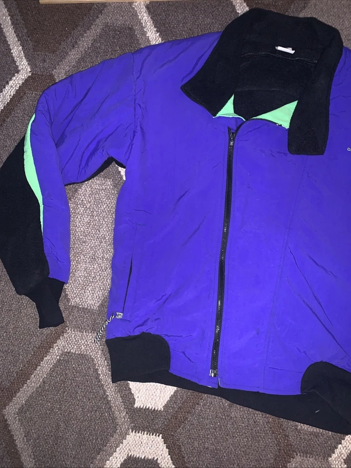 Chaqueta Cannondale Vintage Grande Colorblock Años 90 Ciclismo Ropa Activa Clima Frío Foto 3 de 4