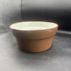 Rare Vintage Stangl Terra Cotta Flower Pot Large Salad Bowl Hand Painted 10”