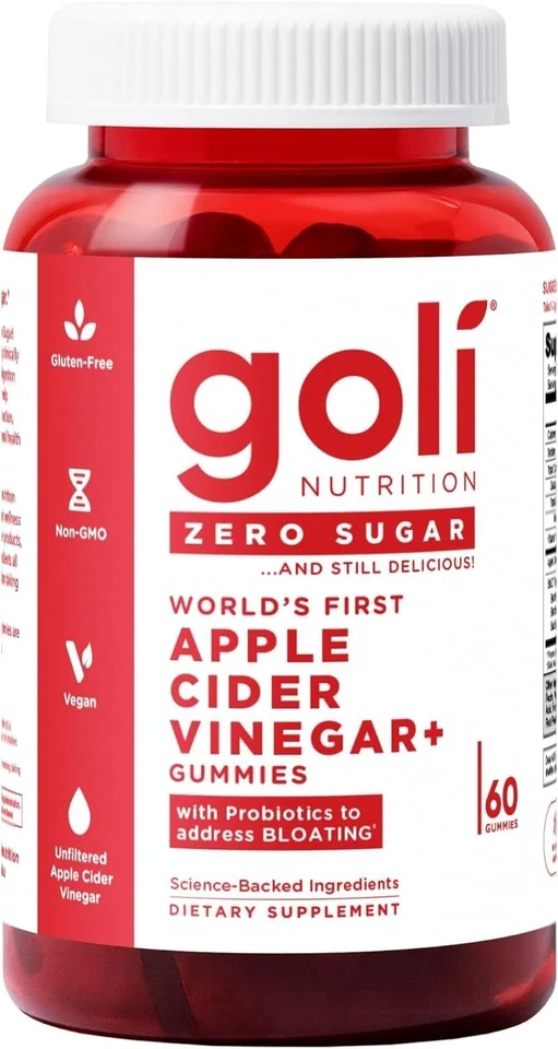 Goli Zero Sugar 3-in-1 Probiotic Apple Cider Vinegar Vitamin B12 and Probiotics - Image 3 of 4