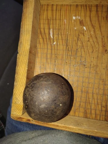 US Civil War Antique Solid Medal Cannon Ball