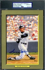 Reggie Jackson Gem Mint 10 PSA DNA Signed Perez Steele Great Moments Postcard