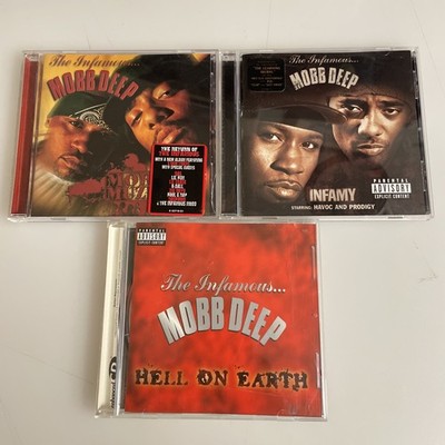 The Infamous  Mobb Deep 3 CD Lot  Murda Muzik, Hell On Earth, Infamy Prodigy
