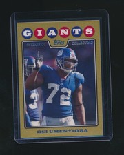 OSI UMENYIORA 2008 TOPPS GOLD PARALLEL 0854/2008 #207