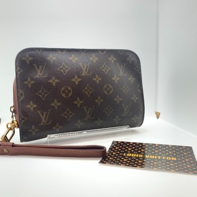 Louis Vuitton Orsay M51790 Monogram Brown Clutch Bag Used