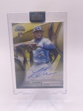 2025 Topps Chrome Black Leo Jimenez Gold Rookie Auto /50 Blue Jays 
