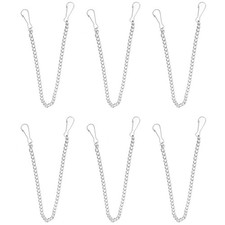 6 Pcs Toilet Flapper Replacement Kit Stainless Steel Chain Metal