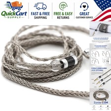Versatile 16 Core IEM Cable with Braided Design - Upgrade Your Audio Game