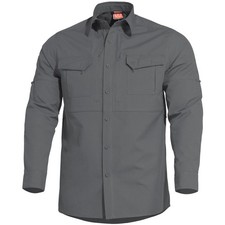 Pentagon Plato Tactical Shirt Mens Long Sleeve Police Law Enforcement Wolf Grey